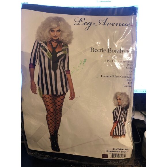 NEW Beetle Bombshell Costume Womens SZ Small Halloween Cosplay MSRP $78 - Picture 3 of 3